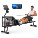 Magnetic/Water Rowing Machine 350 LB Weight Capacity – Foldable Rower for Home Use with Bluetooth, App Supported, Tablet Holder and Comfortable Seat Cushion - Image 2