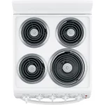 20 in. 4 Burner Element Free-Standing Electric Range in White - Image 4