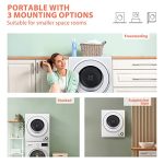 Portable Clothes Dryer 850W, 1.5 cu.ft, Compact & Quiet, Wall-Mountable, ETL Certified, Ideal for Small Spaces - Image 6