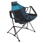swing hammock chair hammock lounger features a cradling suspended design steel frame shy blue navy