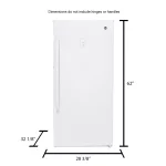 14.1 Cu. ft. White Frost-free Upright Freezer FUF14DLRWW - Image 5