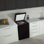 Chest Freezer – 3.5 Cu Ft with 2 Removable Baskets – Reach In Freezer Chest – Quiet Compact Freezer – 7 Temperature Settings – Black - Image 3
