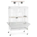 Wrought Iron Select Bird Cage 3154C, Chalk White, 36-Inch by 24-Inch by 66-Inch
